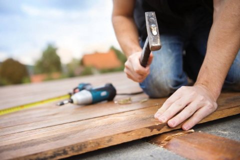 Paysagiste pour pose de terrasse en bois à Douvaine